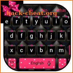 Beautiful Pink Bowknot Keyboard Theme icon