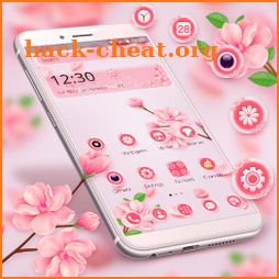 Beautiful Pink Flower Theme icon