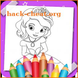 Beautiful Princess Coloring Book icon