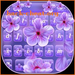 Beautiful Purple Flower Keyboard icon