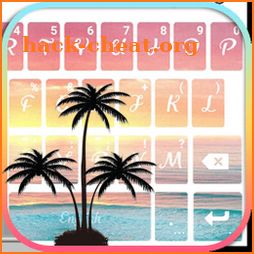 Beautiful Sunset Beach Keyboard Theme icon