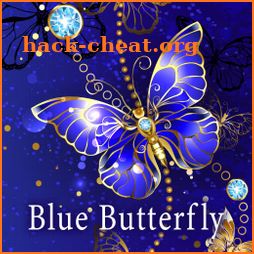 Beautiful Wallpaper Blue Butterfly Theme icon