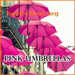 Beautiful Wallpaper Pink Umbrellas Theme icon