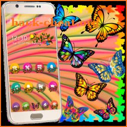 Beauty Colorful Nature Butterfly Theme icon