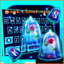 Beauty Magical Rose Keyboard Theme icon