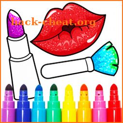 Beauty Makeup: Glitter Coloring Game for Girls icon