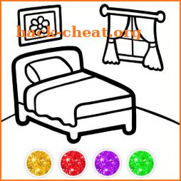 Bedroom Coloring For Kids icon