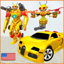 Bee Robot Car Transform War- Grand Robot Car Games icon