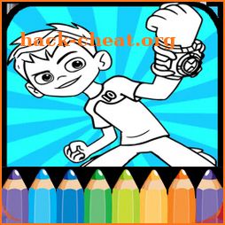 Ben Ten - Aliens Coloring book pages for children icon