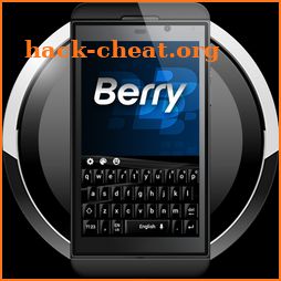 Berry Black Button Phone Keyboard Theme icon