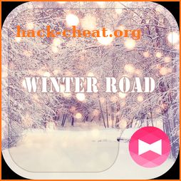 Beutiful Wallpaper Winter Road Theme icon