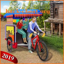 Bicycle Auto Rickshaw City Sim : Tuk Tuk Taxi Game icon