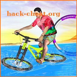 Bicycle Water Surfing Beach Stunts icon