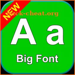 Big font - Enlarge font size icon