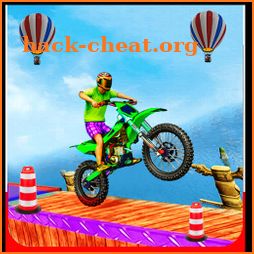 Bike stunts game & free bike game icon