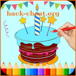 Birthday Cake Coloring Book icon