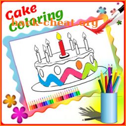 Birthday Cake Coloring Game for Kids 2019 icon