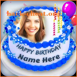 Birthday Cake With Name And Photo icon