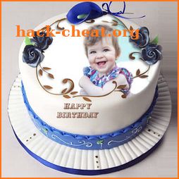Birthday Cake with Name and Photo on Cake icon