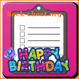 Birthday Party Checklist icon