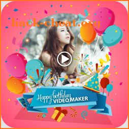 Birthday video gift maker icon