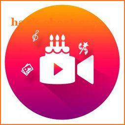 Birthday Video Maker, Photo on Cake, Video maker icon