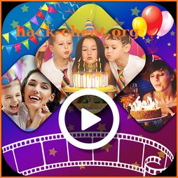 Birthday Video Maker With Song And Name And Photo icon