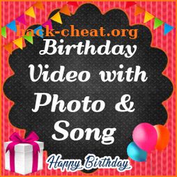 Birthday Video with Photo and Song icon