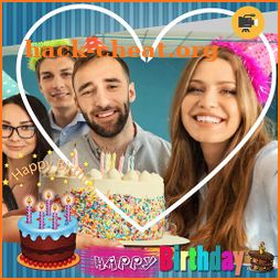 Birthday video with photos and music icon