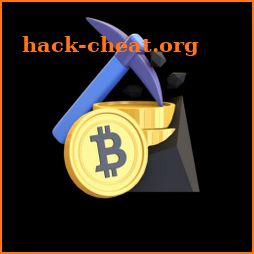 Bitcoin mining house icon
