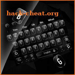 Black Abstract Glass Keyboard Theme icon
