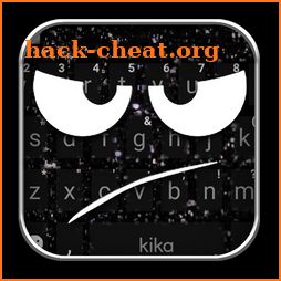Black Angry Face Keyboard Theme icon