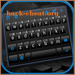 Black Blue Chat Keyboard Theme icon