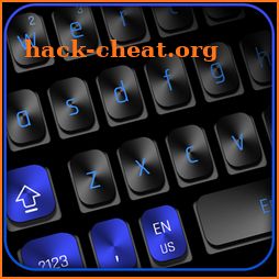 Black Blue Keyboard icon