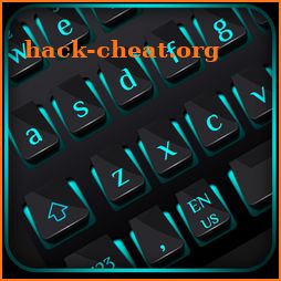 Black Blue Light Keyboard icon