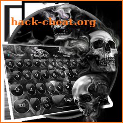 Black Death Reaper Skull Keyboard Theme icon