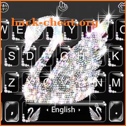Black Diamond Swan Keyboard Theme icon