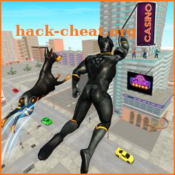 Black Dog Rope Superhero Robbery Crime City Rescue icon