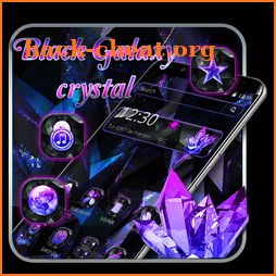 Black Galaxy Crystal Theme icon