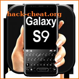 Black Galaxy S9 Keyboard Theme icon