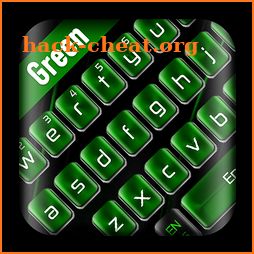 Black Green Keyboard icon