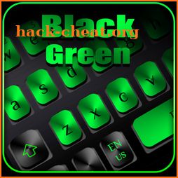 Black Green Metal Keyboard icon