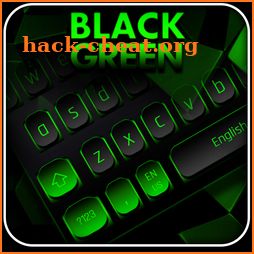 Black Green Simple Keyboard icon