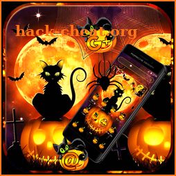 Black Halloween Cat Theme icon
