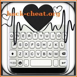 Black Heartbeat Keyboard Theme icon