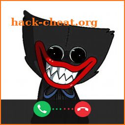 Black Huggy Wuggy Fake Call Game icon