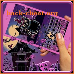 Black Kitty Halloween Keyboard Theme icon