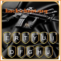 Black Machine Gun Keyboard Theme icon