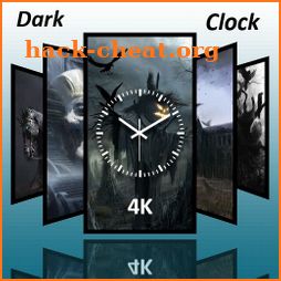Black Night Clock & Dark Wallpapers HD 4K icon
