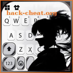 Black Ninja Keyboard Background icon